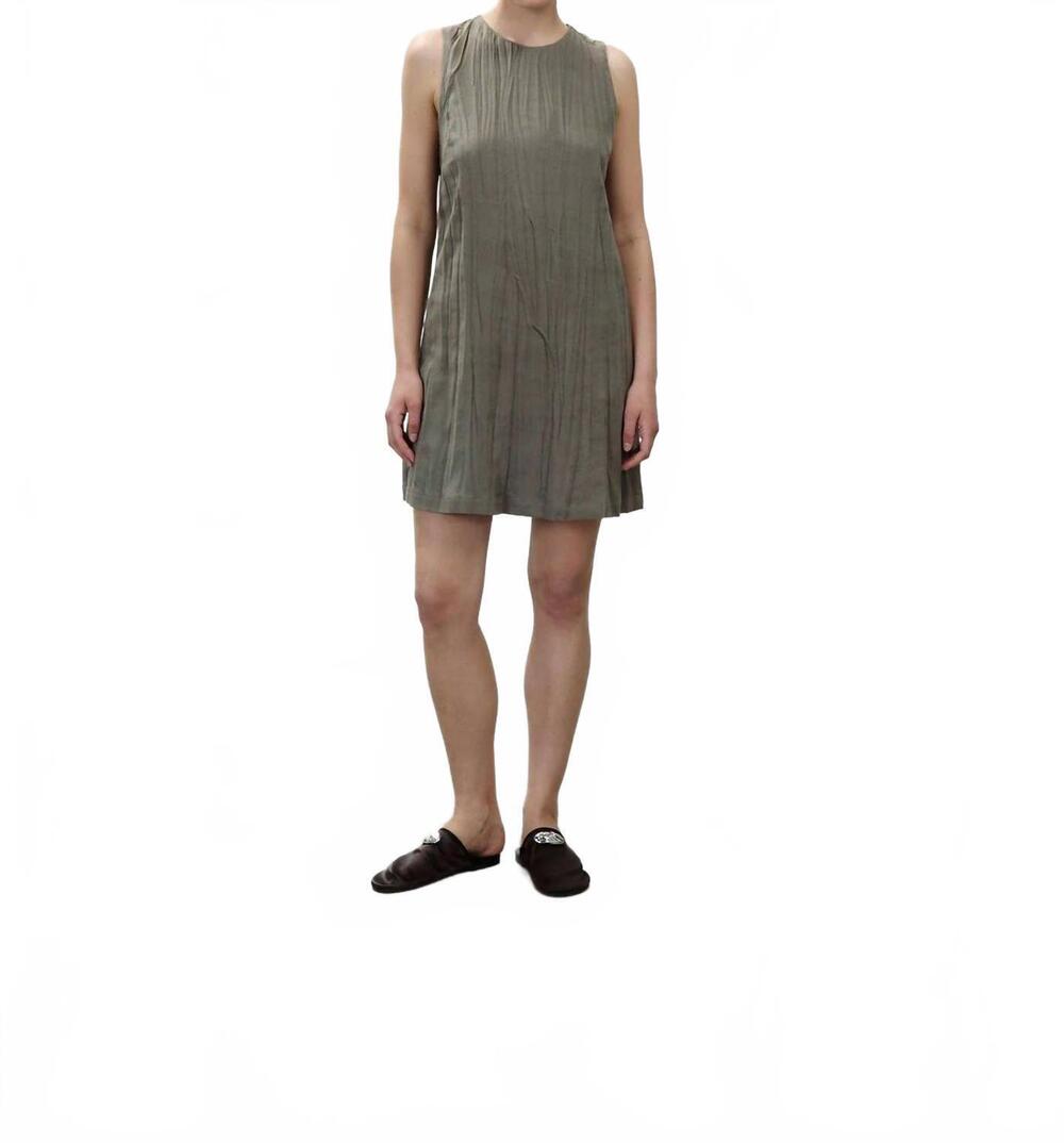 NEW ALYSI women's wrinkled dress in grey